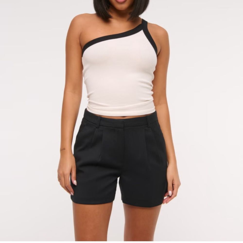 Abercrombie & Fitch Ultra High Rise Tailored Shorts Sz Small